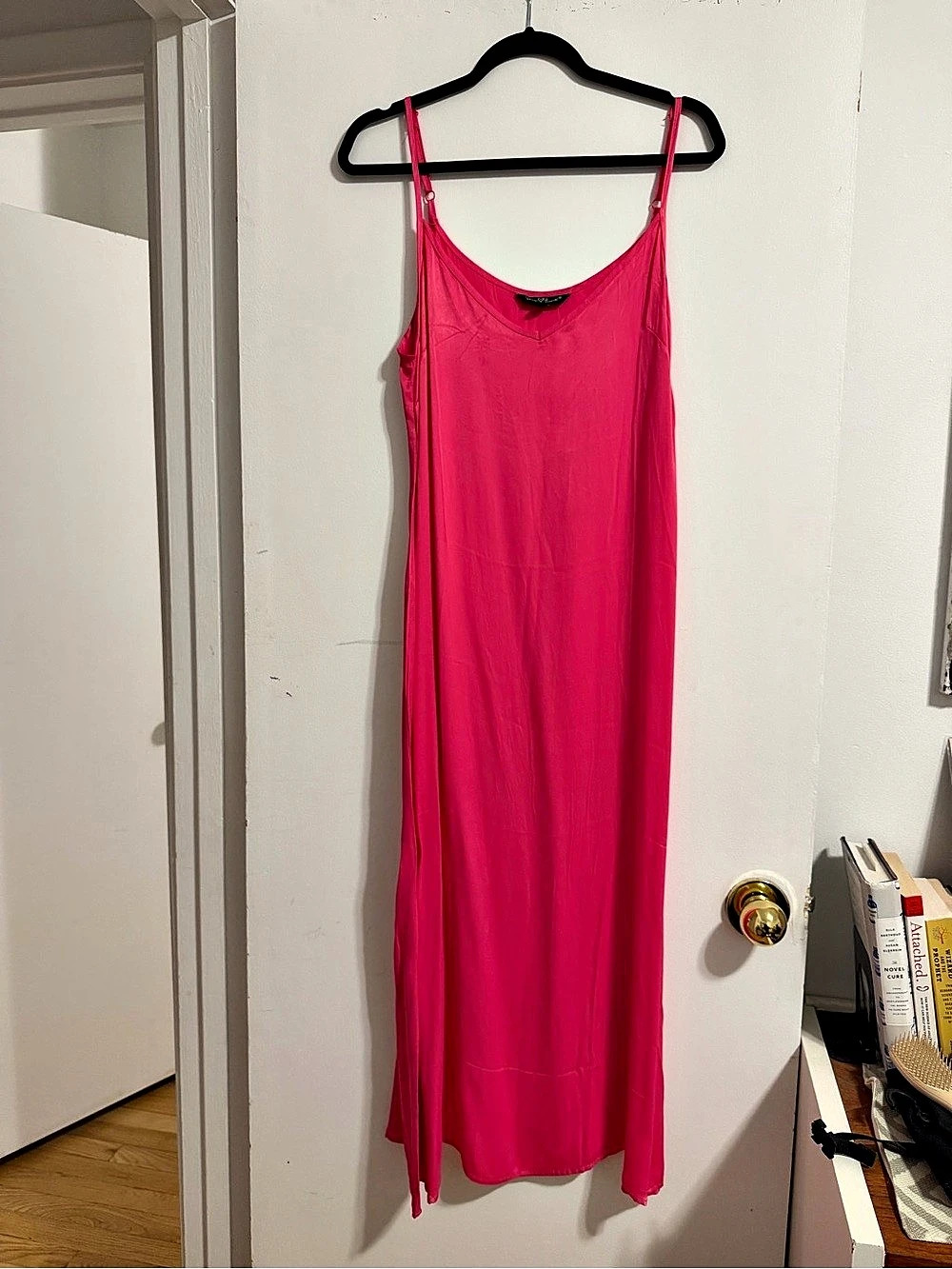 Hot Pink Maxi Dress Size Medium Like New